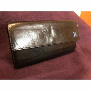 ルイヴィトン(LOUIS VUITTON)のLOUIS VUITTON ルイヴィトン 本革　長財布 ブラック(長財布)