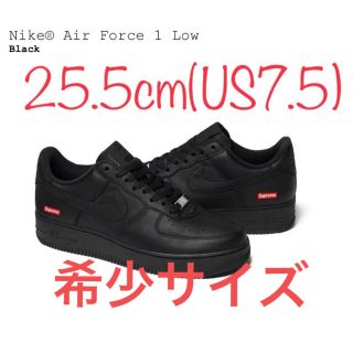 シュプリーム(Supreme)のSupreme × Nike Air Force 1 Low Black(スニーカー)