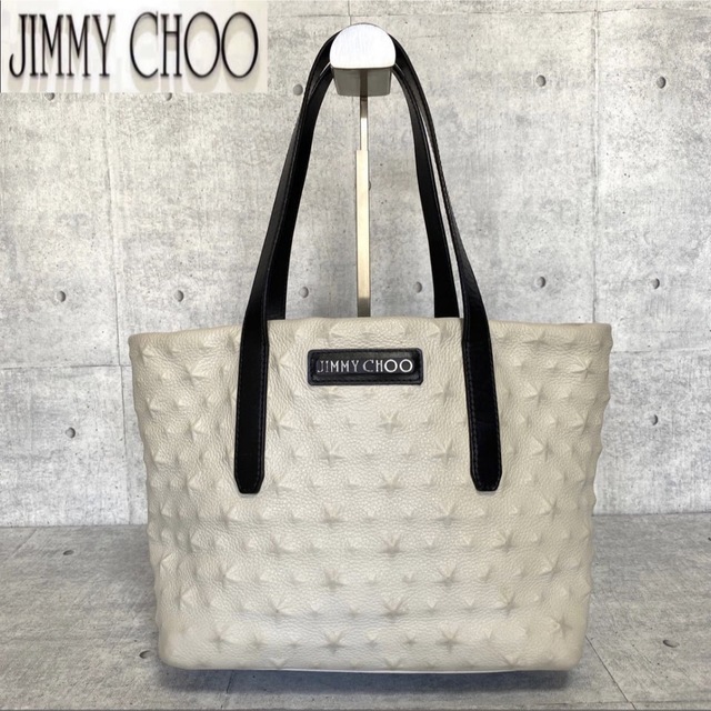 極美品】JIMMY CHOO SOFIA/S LATTE エンボストートバッグ 安価