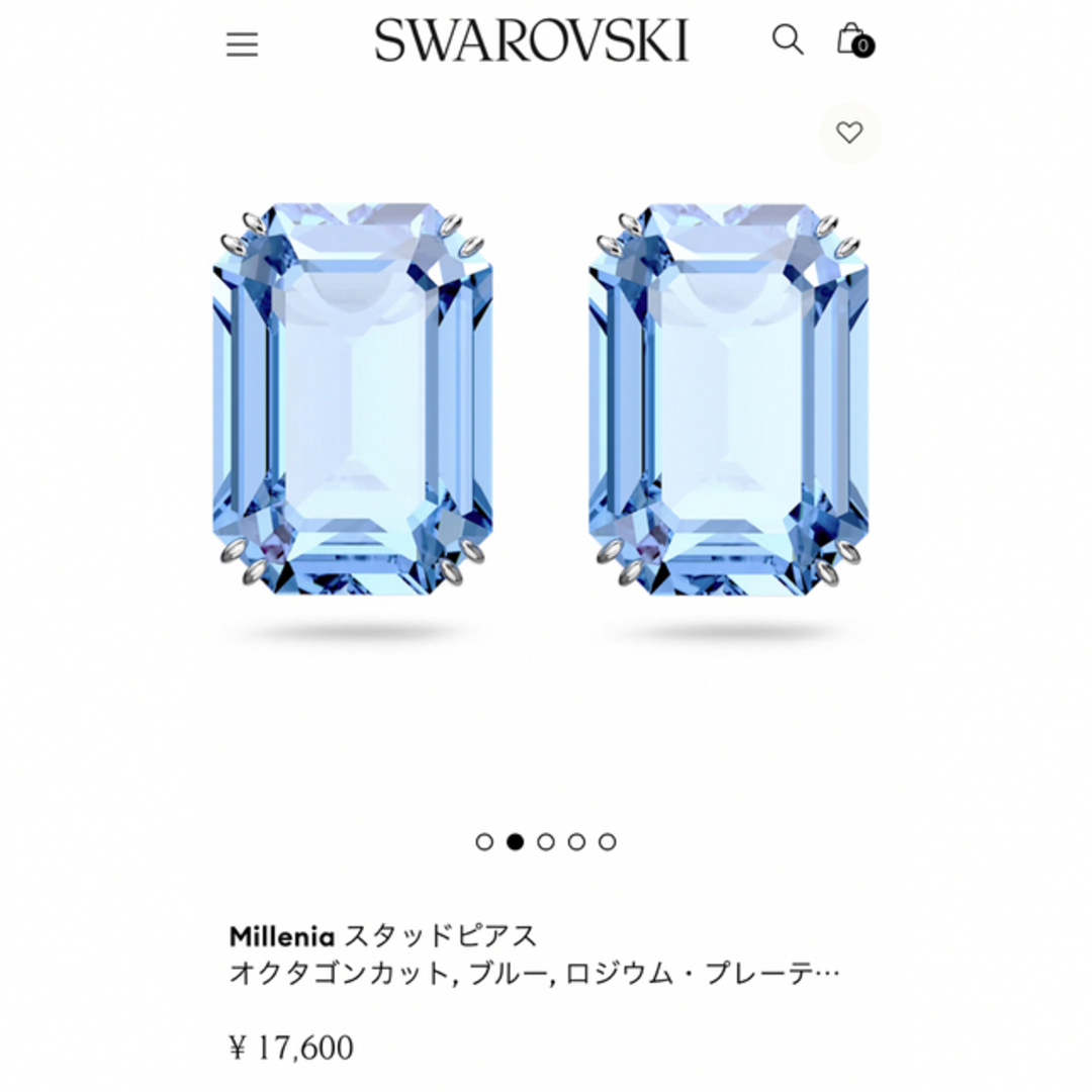 SWAROVSKI(スワロフスキー)の★期間限定お値下げ★ スワロフスキー millenia ピアス レディースのアクセサリー(ピアス)の商品写真