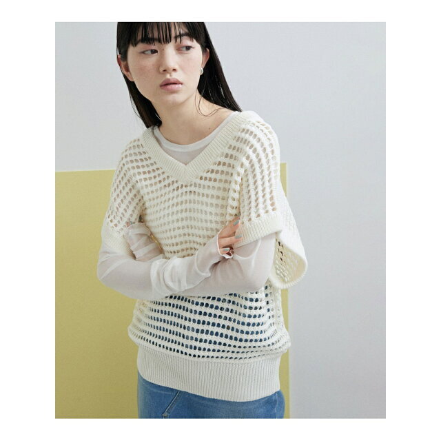 ADAM ET ROPE' FEMME - 【ホワイト(10)】【WEB限定】クロシェ2WAY