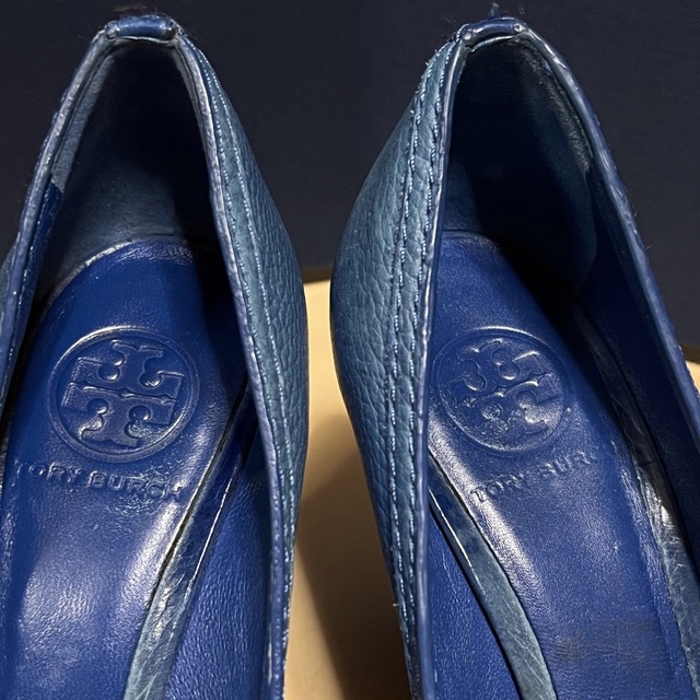 Tory Burch(トリーバーチ)のトリーバーチ　レザー　ウェッジソール パンプス(7M) レディースの靴/シューズ(ハイヒール/パンプス)の商品写真