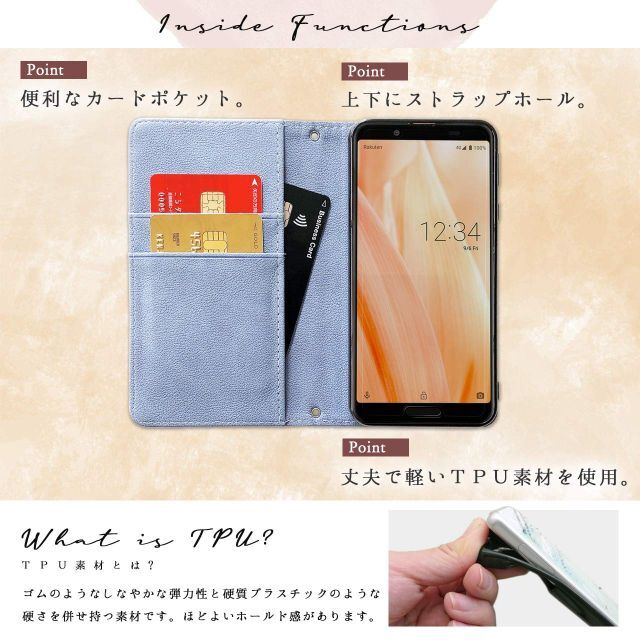 Galaxy Note10+ SC-01M SCV45 ケース 手帳型 カバー 3