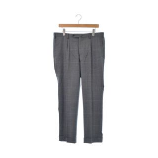 ユナイテッドアローズ(UNITED ARROWS)のUNITED ARROWS スラックス 50(XL位) グレーx黒(チェック) 【古着】【中古】(スラックス)