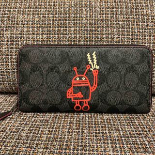 コーチ(COACH)の87105  コーチ　長財布　キースヘリングコラボ　ロボット(長財布)