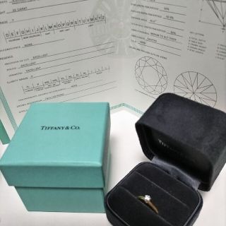 ティファニー(Tiffany & Co.)のとろーる様　ソリティアセッティングダイヤモンドリング17号　　大きいサイズ(リング(指輪))