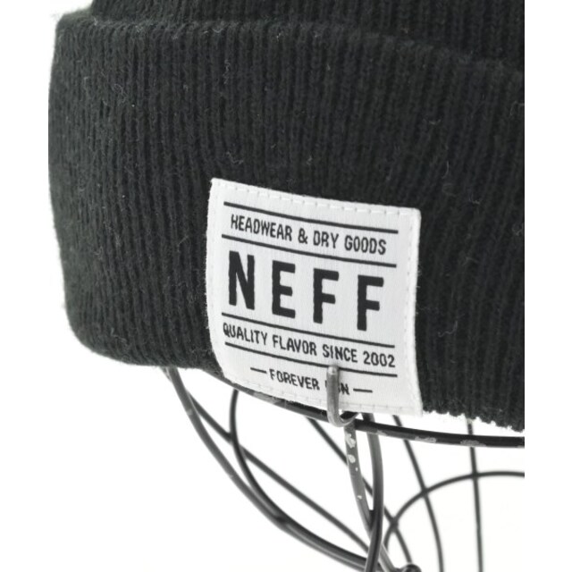 Neff(ネフ)のneff ネフ ニットキャップ・ビーニー - 黒 【古着】【中古】 メンズの帽子(ニット帽/ビーニー)の商品写真