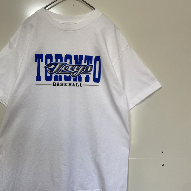 AAA(トリプルエー)のMLB トロント・ブルージェイズ/ビンテージTシャツアメリカンリーグ　野球　M  メンズのトップス(Tシャツ/カットソー(半袖/袖なし))の商品写真