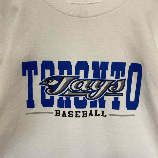 AAA(トリプルエー)のMLB トロント・ブルージェイズ/ビンテージTシャツアメリカンリーグ　野球　M  メンズのトップス(Tシャツ/カットソー(半袖/袖なし))の商品写真