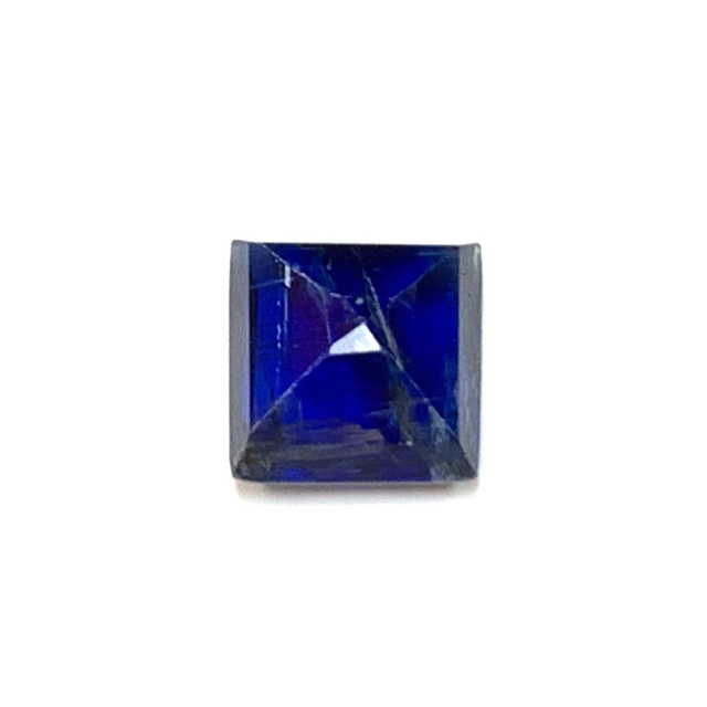 宝石ルース カイヤナイト 藍晶石 /スクエアカット/約2.3ct/約7mm ハンドメイドの素材/材料(各種パーツ)の商品写真