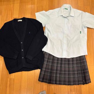 ベネトン(BENETTON)のC-28  コスプレ用　制服セット 夏　カーディガン　大きめ(衣装)