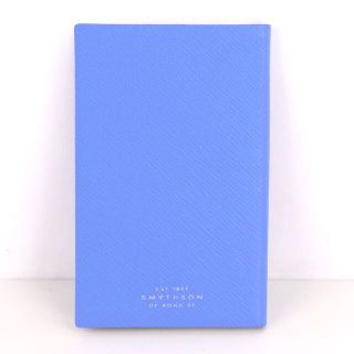 スマイソン(Smythson)のスマイソン パナマノート 未使用 レザー ブランド 文具 メンズ レディース ブルー SMYTHSON(ノート/メモ帳/ふせん)