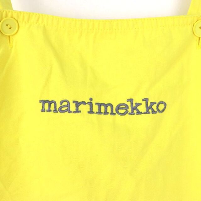 marimekko(マリメッコ)のマリメッコ エプロン ロゴ刺繍 無地 コットン キッチン雑貨 ブランド ファッション小物 レディース イエロー marimekko レディースのファッション小物(その他)の商品写真