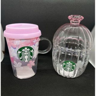 スターバックス(Starbucks)のお値下げ）スタバサクラ2022耐熱グラス355ml＆グラスキャニスター(グラス/カップ)