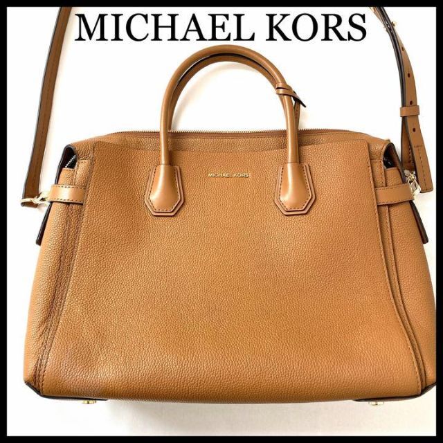 Michael Kors(マイケルコース)の【美品】【MICHAEL KORS】2way ショルダーバッグ　キャメル レディースのバッグ(ショルダーバッグ)の商品写真