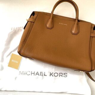 【美品】【MICHAEL KORS】2way ショルダーバッグ キャメル