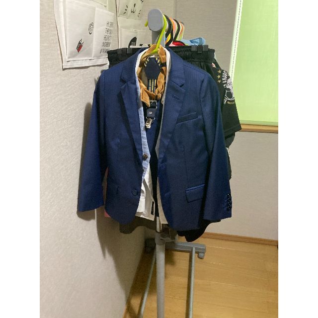 キッズ服男の子用(90cm~)小物付き　ザラ　ZARA キッズスーツ　6歳　パーティー　結婚式　入学式　120