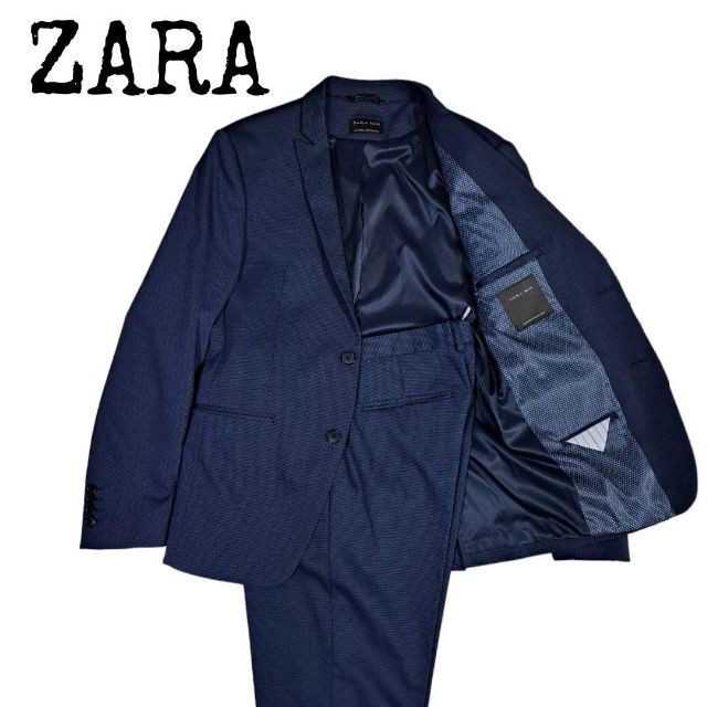 入手困難 ZARA セットアップ XL相当 ネイビー COOL COMFORT - セットアップ