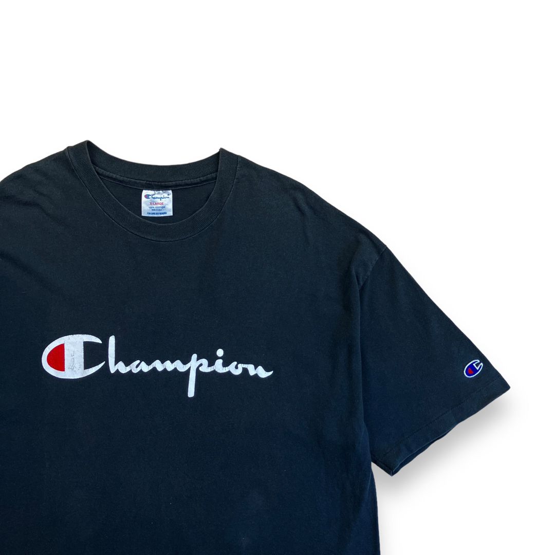 Champion(チャンピオン)の90s USA製 Champion チャンピオン ヴィンテージTシャツ ブラック メンズのトップス(Tシャツ/カットソー(半袖/袖なし))の商品写真