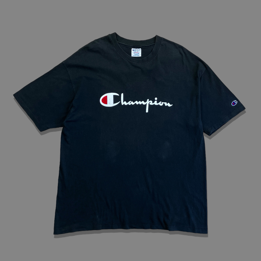 Champion(チャンピオン)の90s USA製 Champion チャンピオン ヴィンテージTシャツ ブラック メンズのトップス(Tシャツ/カットソー(半袖/袖なし))の商品写真