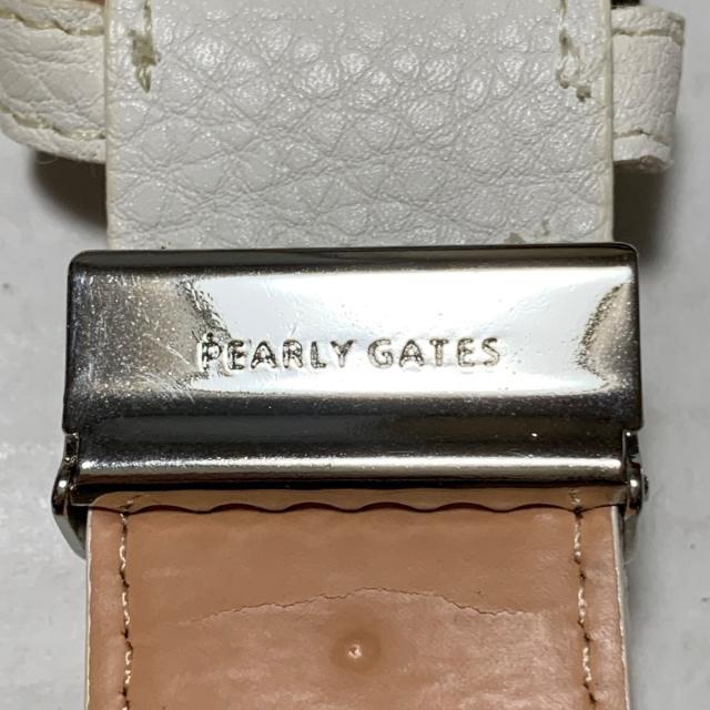 PEARLY GATES(パーリーゲイツ)のパーリーゲイツ ベルト - 白 Jack Bunny!! レディースのファッション小物(ベルト)の商品写真