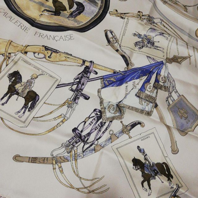 451未使用 HERMES エルメス カレ 狩猟 スカーフ シルク100% tic-guinee.net
