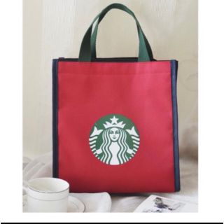 スターバックスコーヒー(Starbucks Coffee)の✅数量限定‼️ スターバックス 保温.保冷バック 赤色(弁当用品)