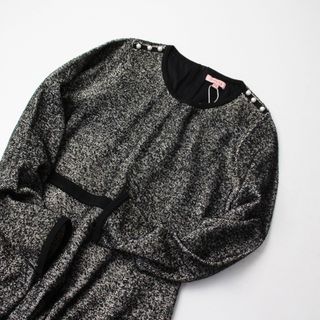 トッカ(TOCCA)の未使用 2022AW TOCCA トッカ MARIANNE ニットドレス XS/ブラック パールボタン【2400013259101】(その他)