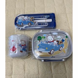 ファミリア(familiar)のfamiliar 3点セット　お弁当箱・カラトリー・コップ(弁当用品)