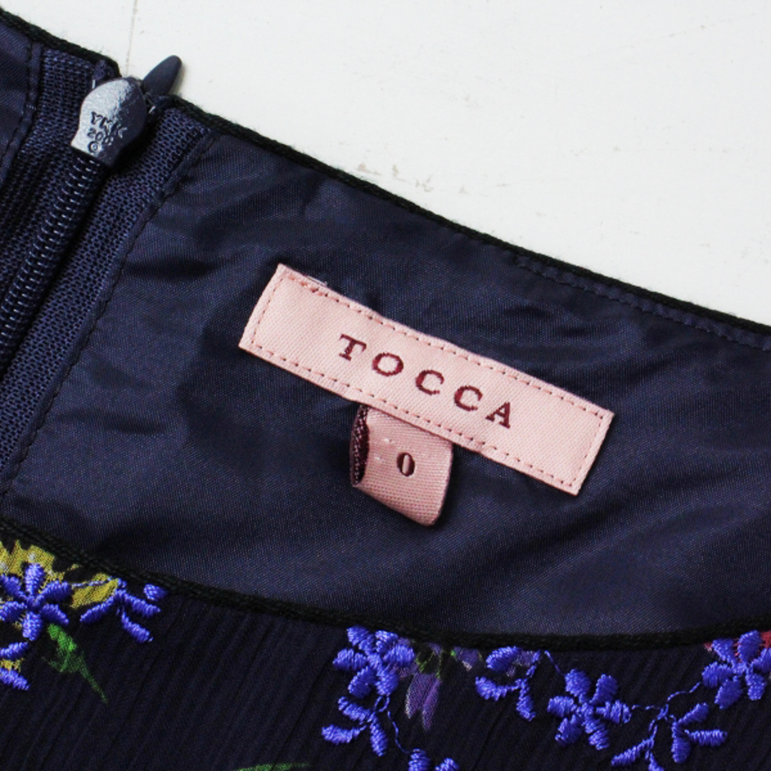 TOCCA - 美品 2021AW TOCCA トッカ 洗える FOUR FLOWERS ROSE ドレス 0