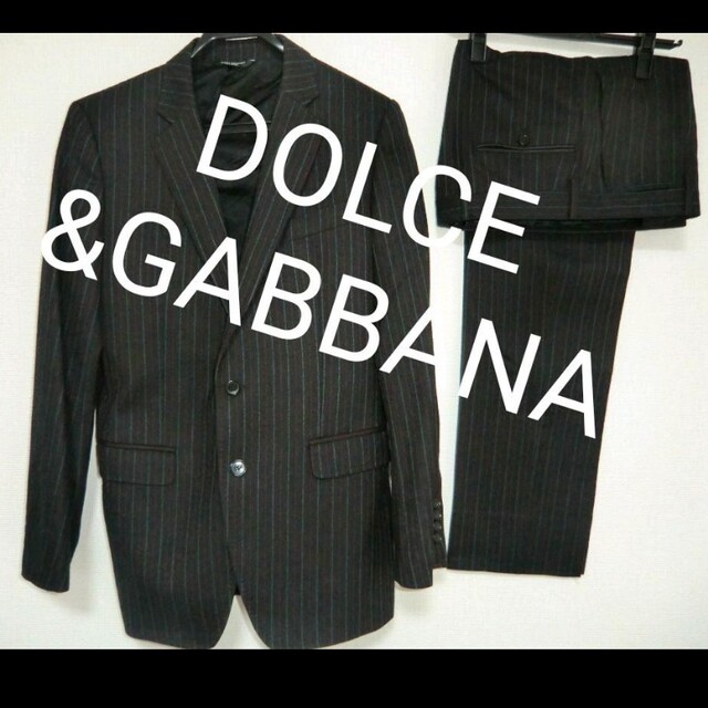 DOLCE&GABBANA - ドルガバ スーツ LUXURY高級ライン 48 カシミヤ配合の