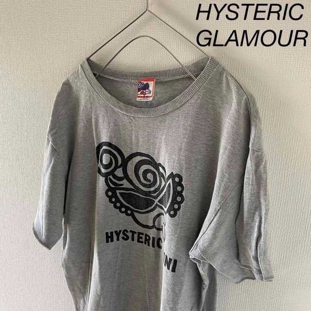 HYSTERICGLAMOURヒステリックグラマーtシャツ半袖グレー灰メンズm 上質