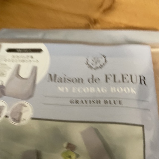 Maison de FLEUR(メゾンドフルール)のＣＶＳ＞ＧＲＡＹＩＳＨ　ＢＬＵＥ　Ｍａｉｓｏｎ　ｄｅ　ＦＬＥＵＲ　ＭＹ　ＥＣＯＢ レディースのバッグ(エコバッグ)の商品写真