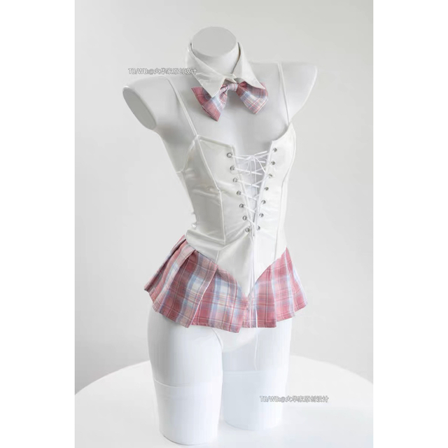 ⑦【新品・未使用】エナメルツインJKバニーガール《Lサイズ》ピンク