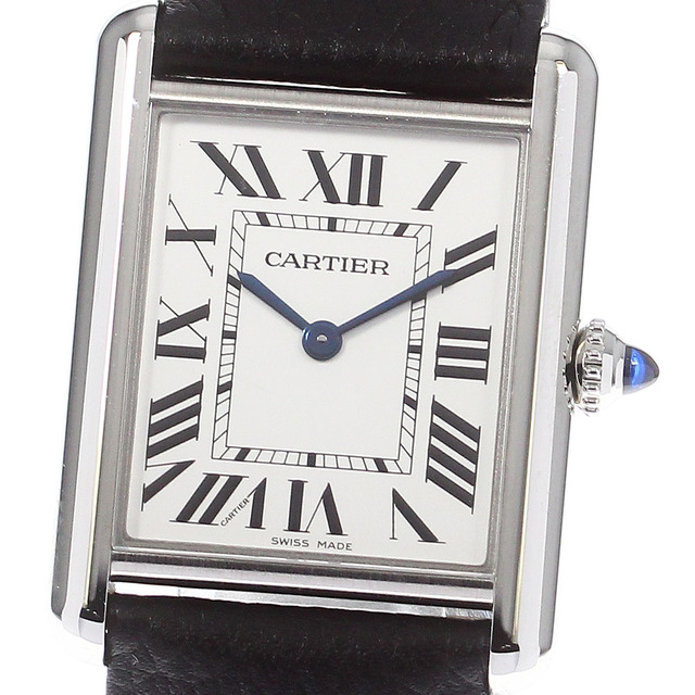 WSTA0041シリアルカルティエ CARTIER WSTA0041 タンクマスト LM クォーツ メンズ 美品 箱・保証書付き_744439