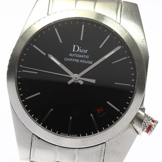 訳あり ディオール Dior CD084840R001 ディオール シフルルージュ クロノ ブラックタイム デイト 自動巻き メンズ 保証書付き_759051