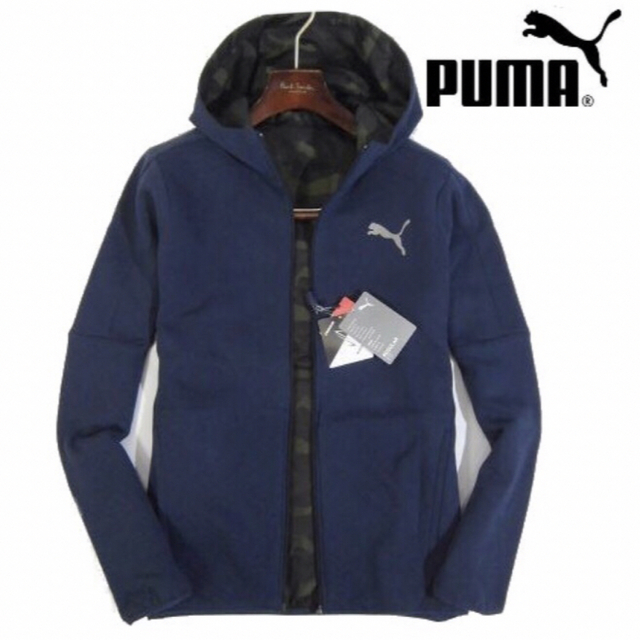 ※訳有り【PUMA/プーマ】リバーシブル ジップアップ スウェットパーカー（S）