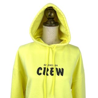 BALENCIAGA フーディ コットンパーカー カンガルーポケット 黄色