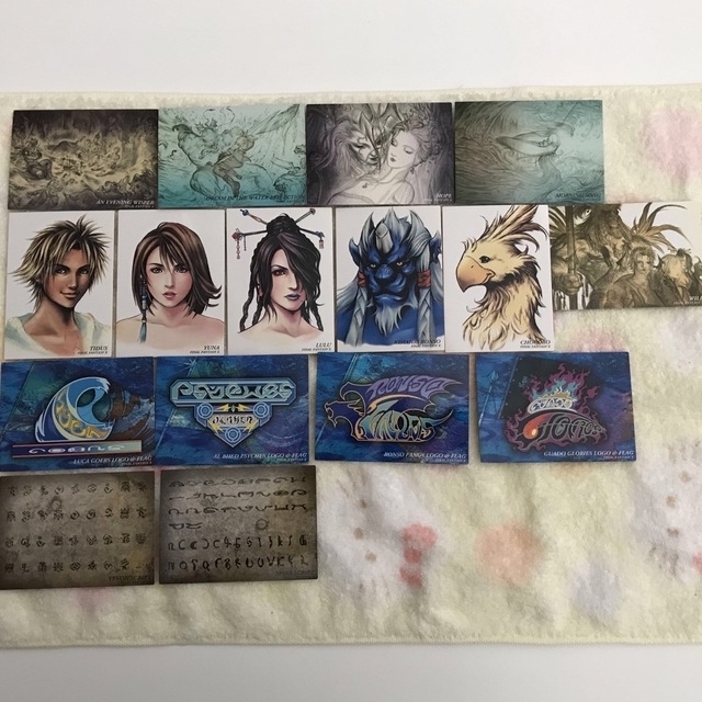 SQUARE ENIX(スクウェアエニックス)のFFX カード　初版　アートミュージアム　FF10 ティーダ　ユウナ　ルールー エンタメ/ホビーのアニメグッズ(カード)の商品写真