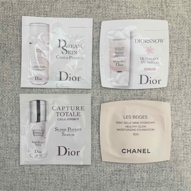 Dior(ディオール)の【翌日発送】CHANEL Dior ベースメイク スキンケア サンプルセット コスメ/美容のキット/セット(サンプル/トライアルキット)の商品写真