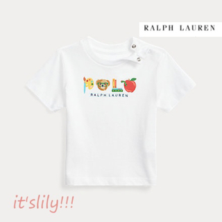 ラルフローレン(Ralph Lauren)の24m90cm   半袖　ベア＆リンゴ柄POLOロゴ　Tシャツ  ラルフローレン(Tシャツ/カットソー)