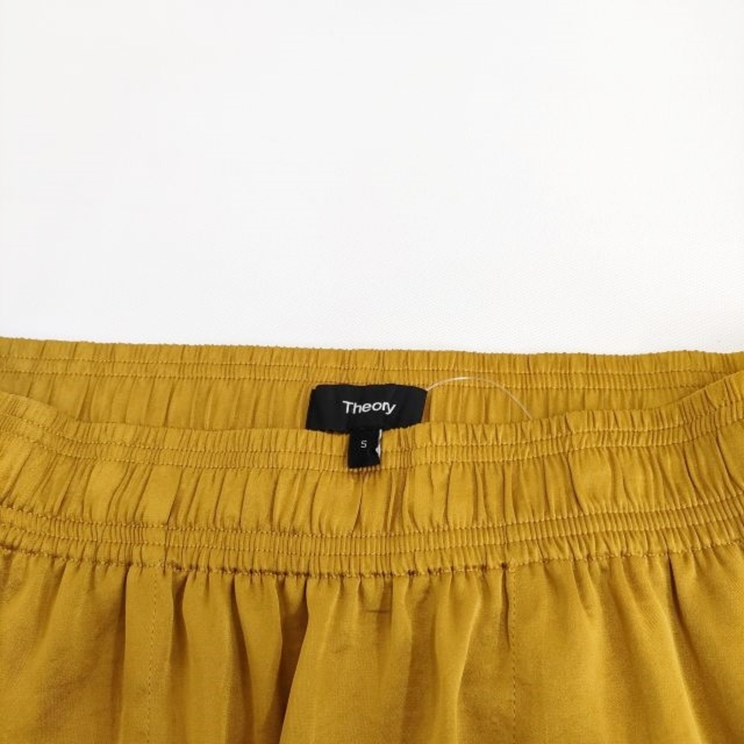 theory(セオリー)のtheory pull on midi skirt ポリエステル ロングスカート イエロー レディース セオリー【中古】3-0317M♪ レディースのスカート(ロングスカート)の商品写真