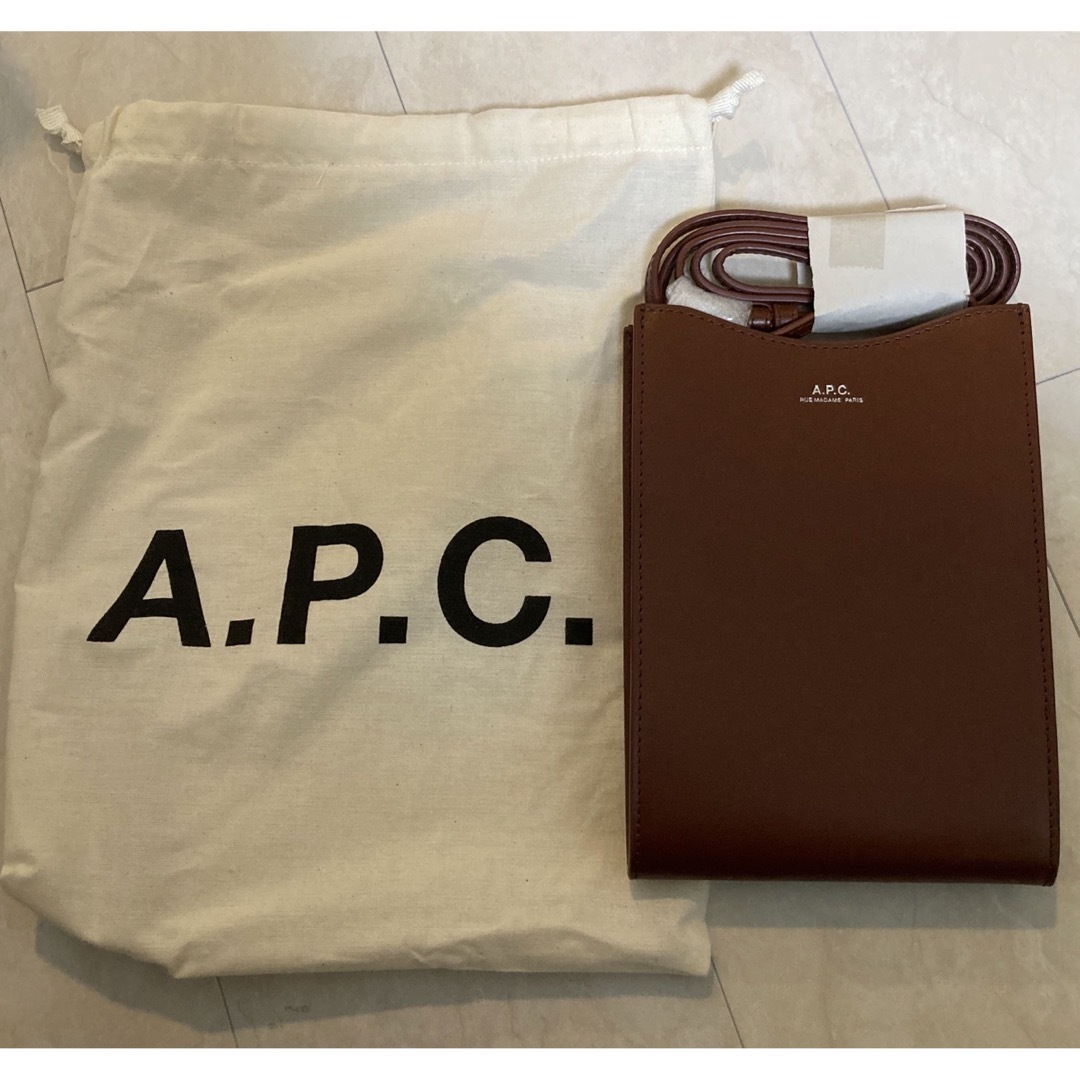 A.P.C. ジェイミー　レザーバッグ　ブラウン　APC ショルダーバッグ　茶色