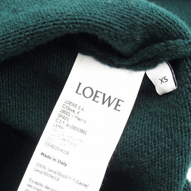 美品 20aw ロエベ LOEWE アナグラム ロゴ 刺繍 ウール ニット◇3