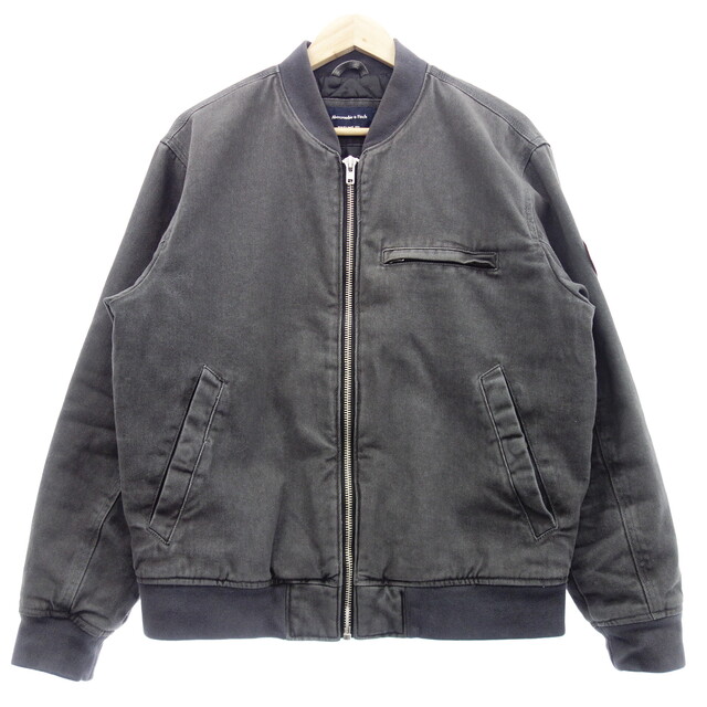 アバクロンビー&フィッチ ブルゾン ジップアップ メンズ グレー M