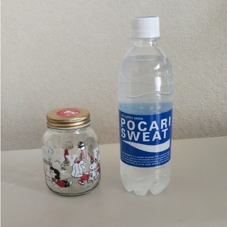 ピーナッツ(PEANUTS)のPEANUTS スヌーピー 瓶 ロゴ キャラクタープリント☆ 未使用品(容器)