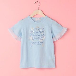 メゾピアノジュニア(mezzo piano junior)の140　メゾピアノジュニア★シェル刺しゅう フレアスリーブTシャツ(Tシャツ/カットソー)