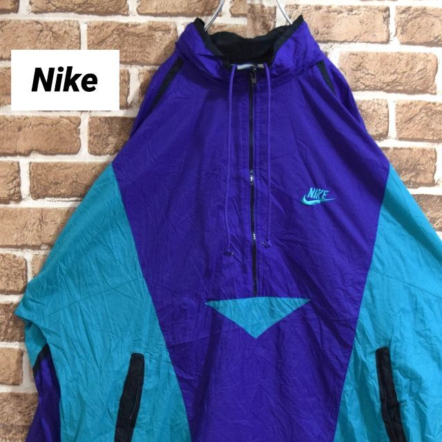 オカ　NIKE ナイキ　90s 銀タグ　アノラックジャケット　ハーフジップ