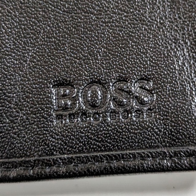 ヒューゴ ボス カードケース レザー ブラック 未使用 HUGO BOSS