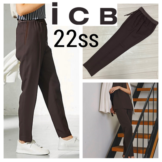 ICB(アイシービー)の専用 22ss■ICB■洗える バックサテン ドロストパンツ ウエストゴム S レディースのパンツ(カジュアルパンツ)の商品写真